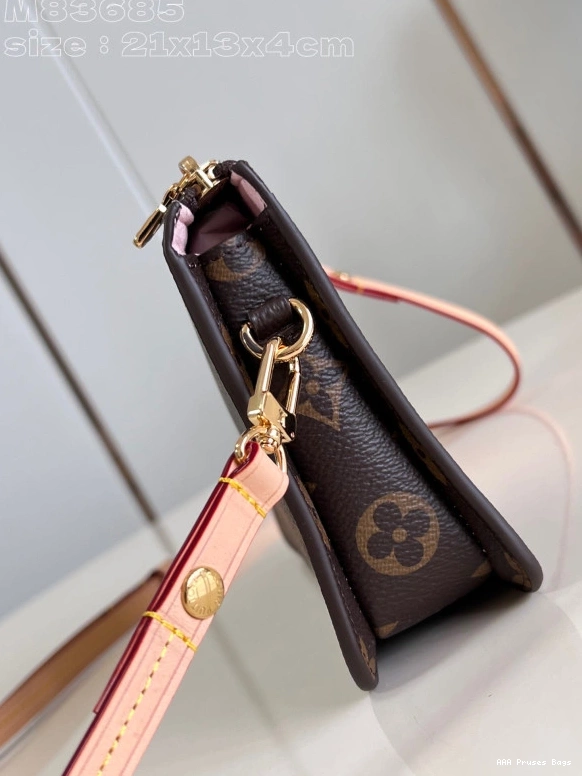 AAA Replica Ru VUITTON Lexington Pouch-21.5*13*4.5CM LOUIS 0716